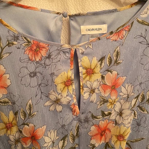 Calvin Klein floral dress Size 12 - Picture 5 of 10